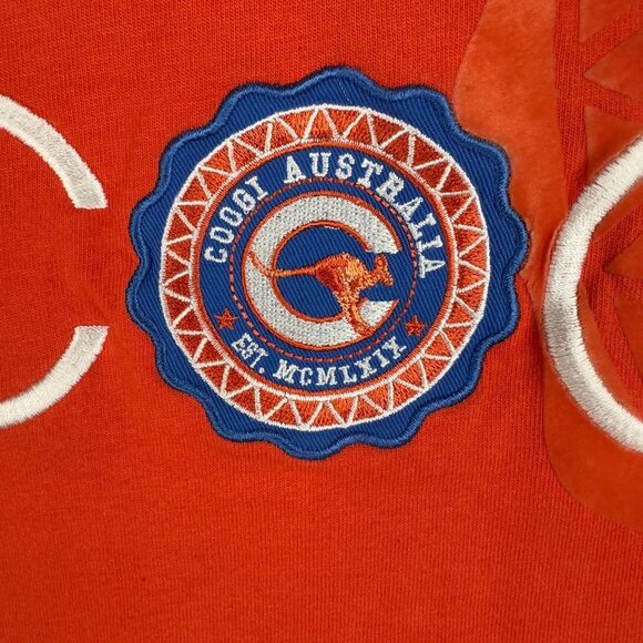 Coogi Australia T-Shirt Mens XL Red Graphic Embroidered Logo Color Block Design - Picture 5 of 13